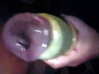 Handsome horse is jizzing all over and he totally loves it